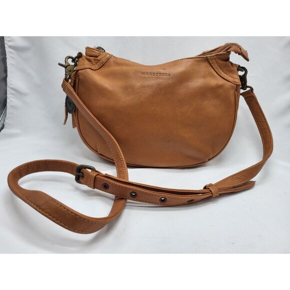 Wanderer Santorini Leather Crossbody - Picture 1 of 10